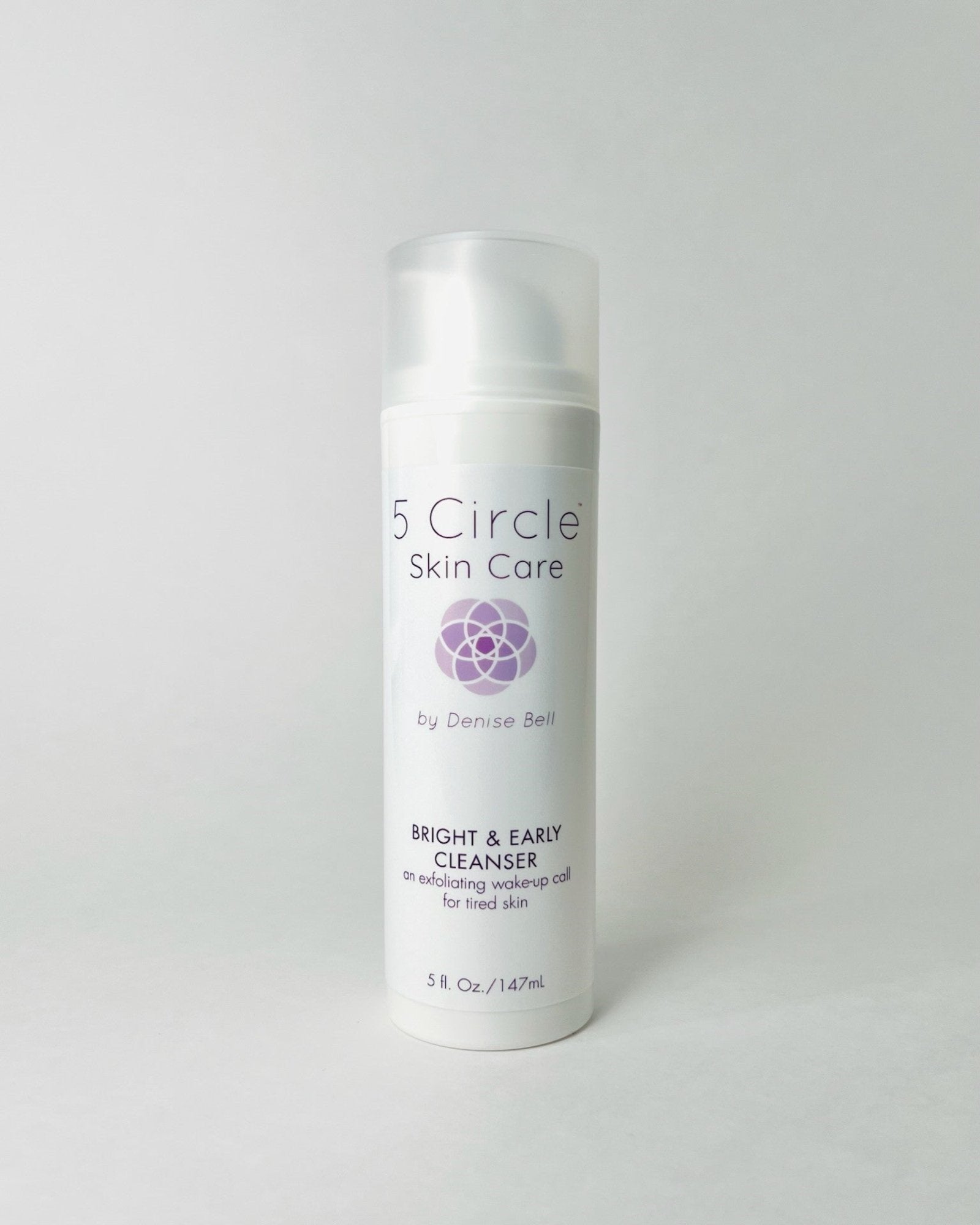 Bright & Early Cleanser by 5 Circle Skin Care - triple acid exfoliating face wash 5oz